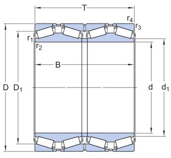 331978 BG Four-Row Tapered Roller Bearing 331978 BG Four-Row Tapered Roller Bearing